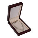 Wooden Pendant Box with Suede Insert