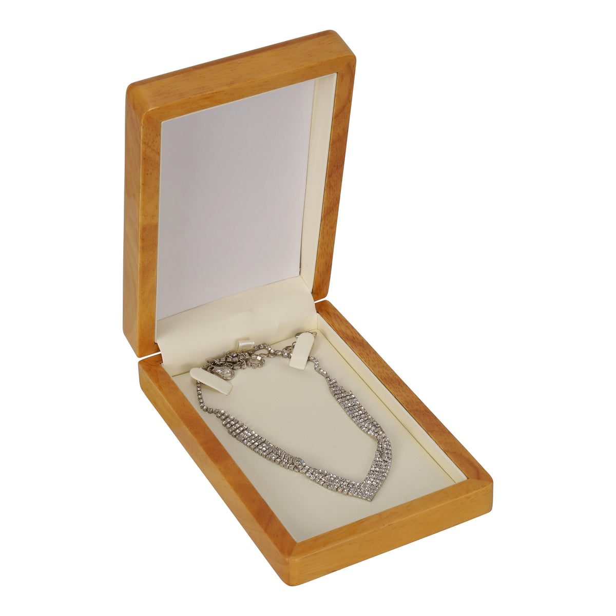 Wooden Pearl Box with Suede Insert