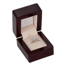Wooden Single Ring Box with Suede Insert