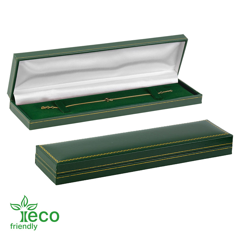 Eco Friendly Paper Covered Bracelet Box with Gold Accent