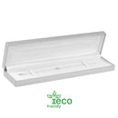 Eco-Friendly Plastic Bracelet Box, Paper-Covered with Gold Accent