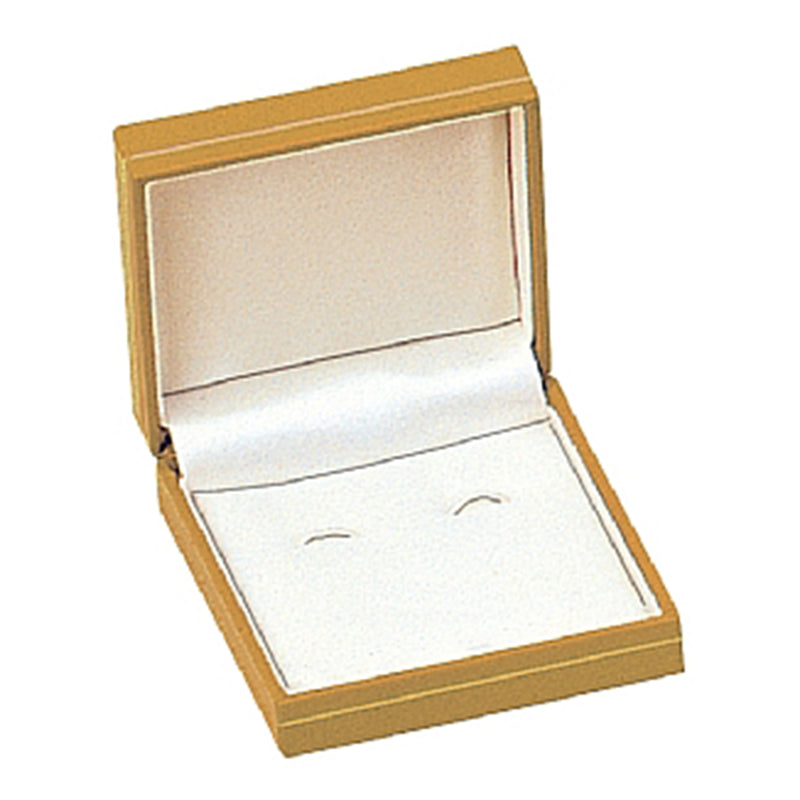 Paper Covered Cufflink Box with Gold Accent