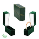 Eco-Friendly Plastic Standing Bangle Box, Paper-Covered with Gold Accent