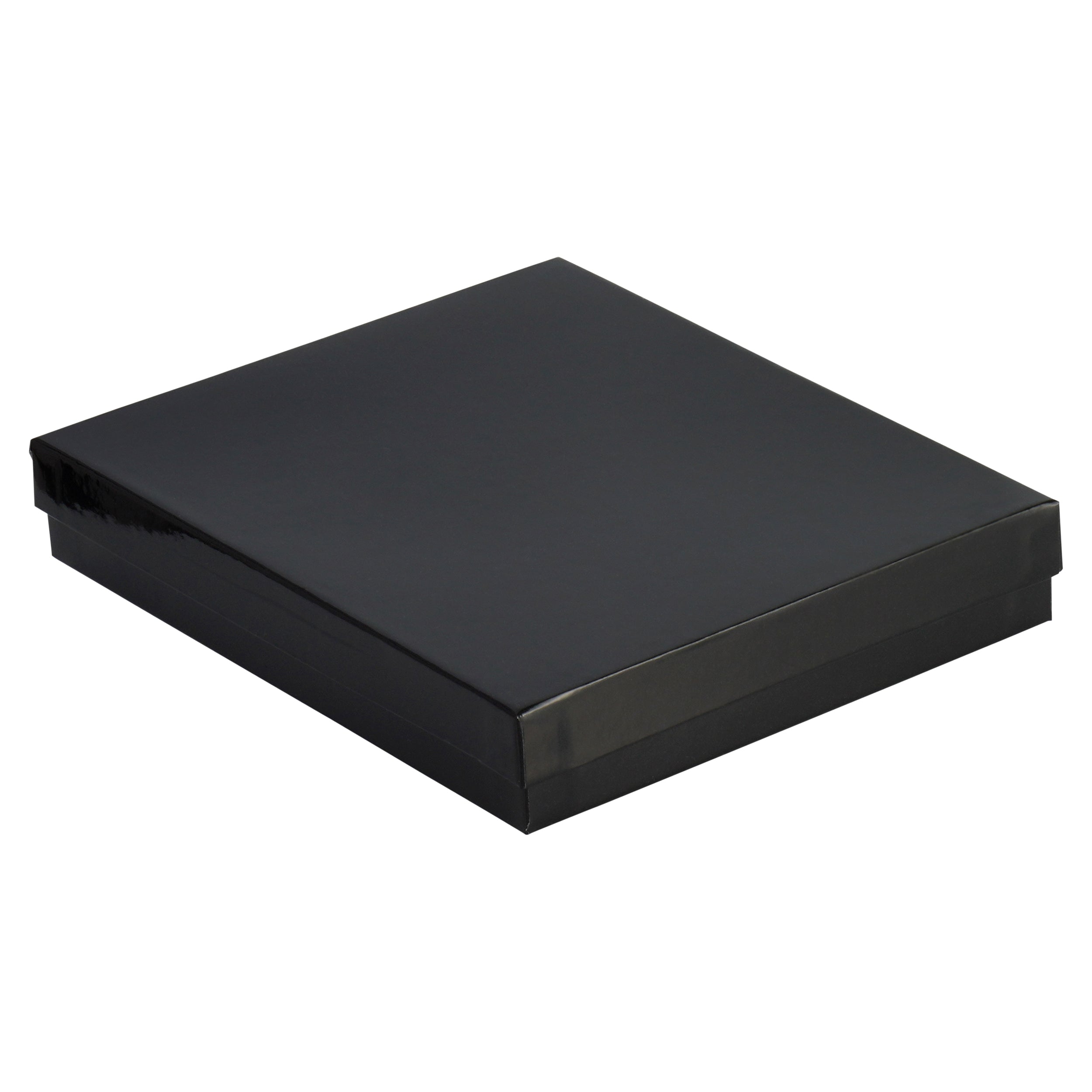 Black Glossy Cotton Filled Cardboard Boxes