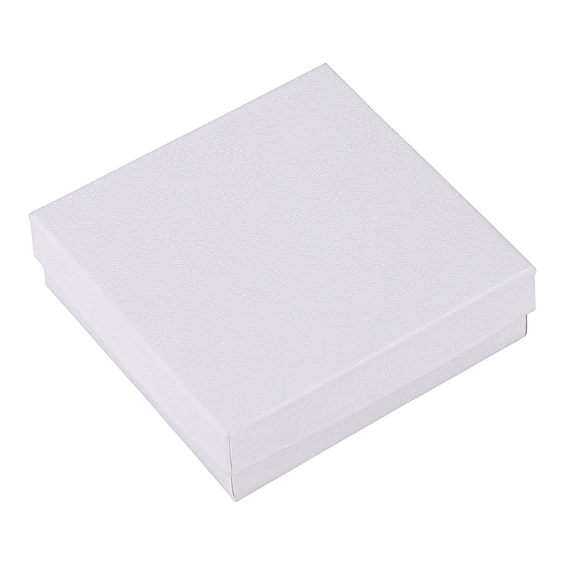 White Swirl Cotton Filled Cardboard Boxes