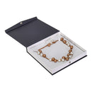 Textured Paper Covered Pearl Box with White Insert