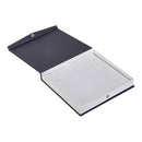 Textured Paper Covered Pearl Box with White Insert