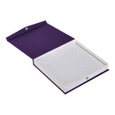 Textured Paper Covered Pearl Box with White Insert