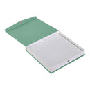 Textured Paper Covered Pearl Box with White Insert