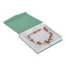 Textured Paper Covered Pearl Box with White Insert