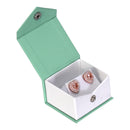 Textured Paper Covered Single Earring Box with White Insert