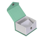 Textured Paper Covered Single Earring Box with White Insert