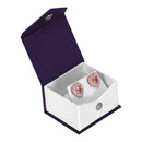 Textured Paper Covered Single Earring Box with White Insert