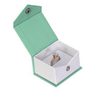 Textured Paper Covered Single Ring Box with White Insert