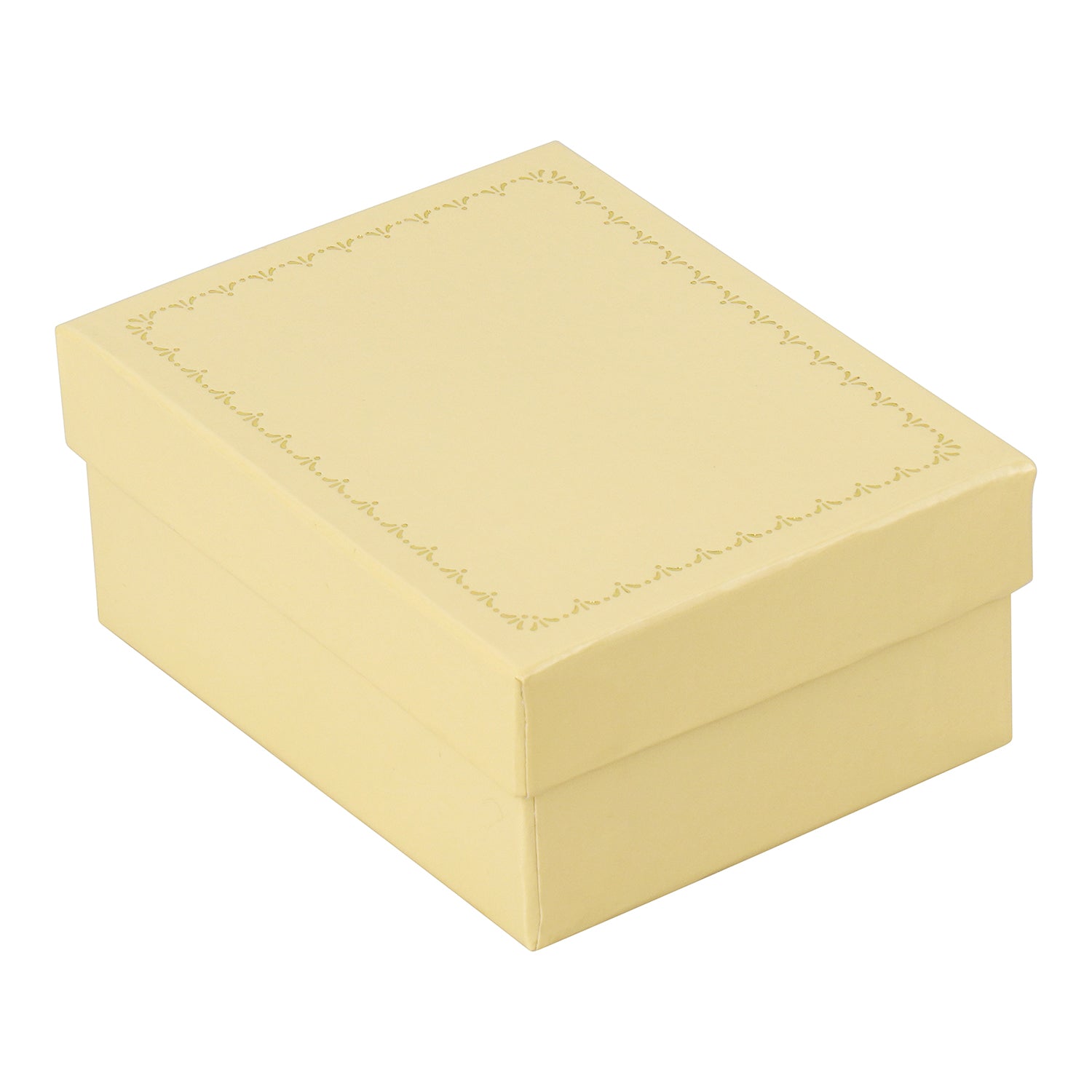 Antique Look Leatherette Pendant Box with Satin Inner Lid