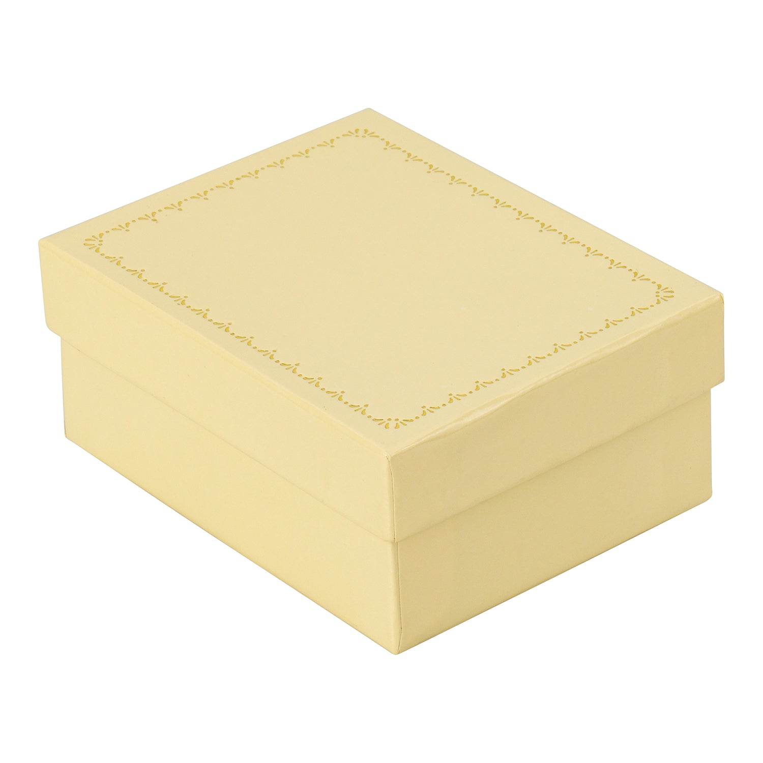 Antique Look Leatherette Pendant Box with Satin Inner Lid