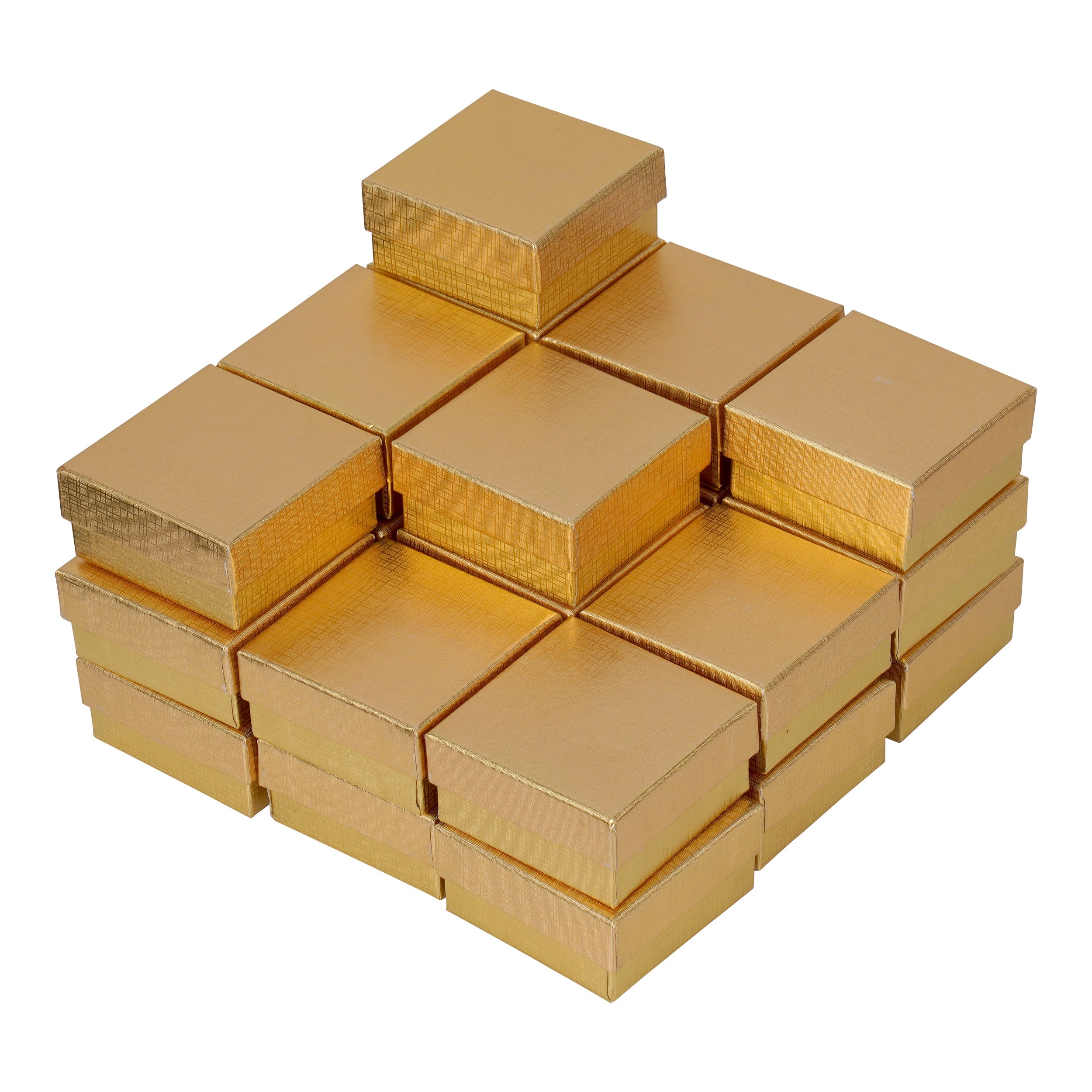 Cotton Filled Linen Metallic Manilla Box