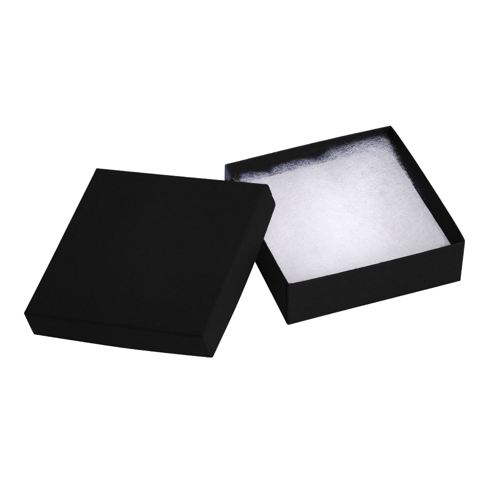 Black Glossy Cotton Filled Cardboard Boxes