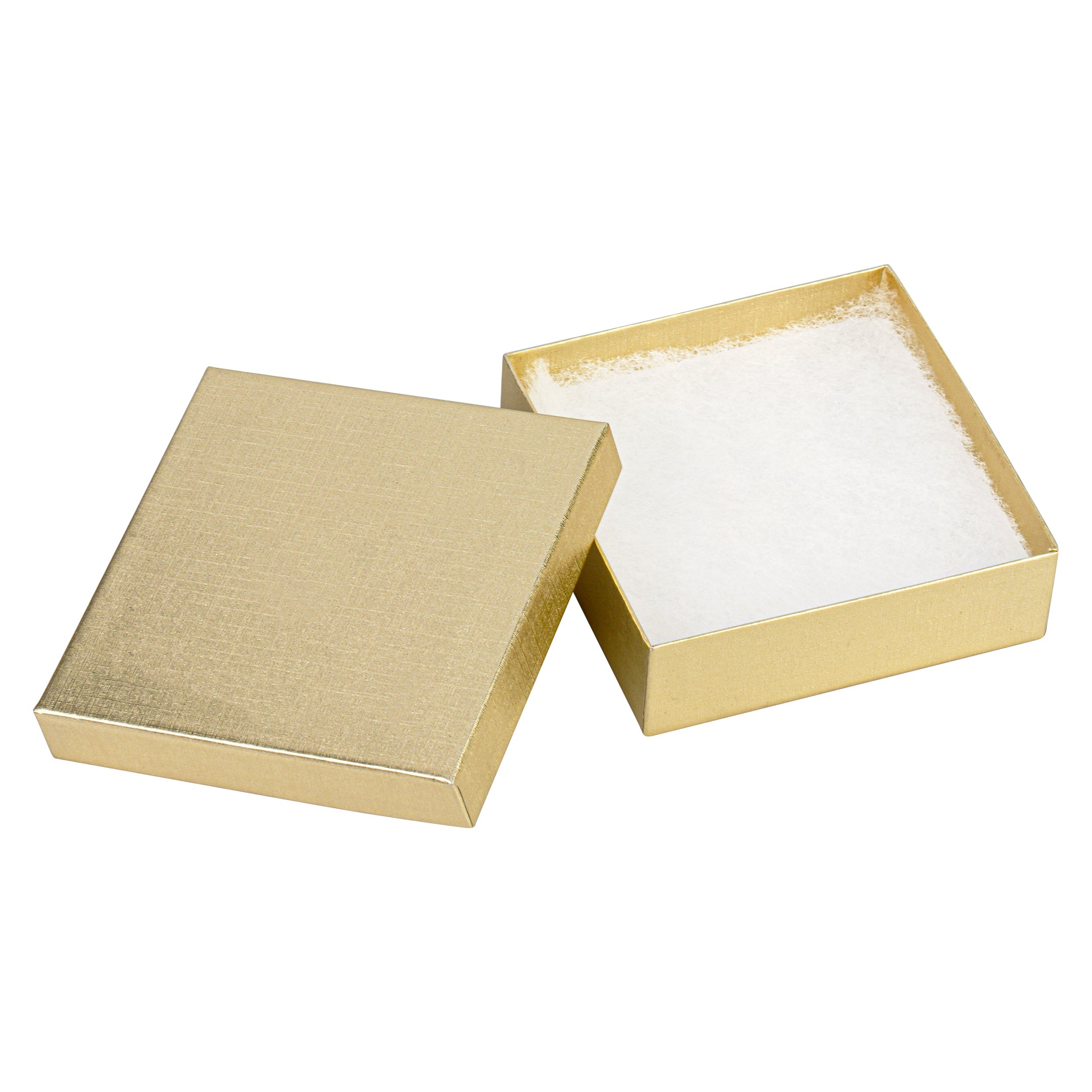 Cotton Filled Linen Metallic Manilla Box