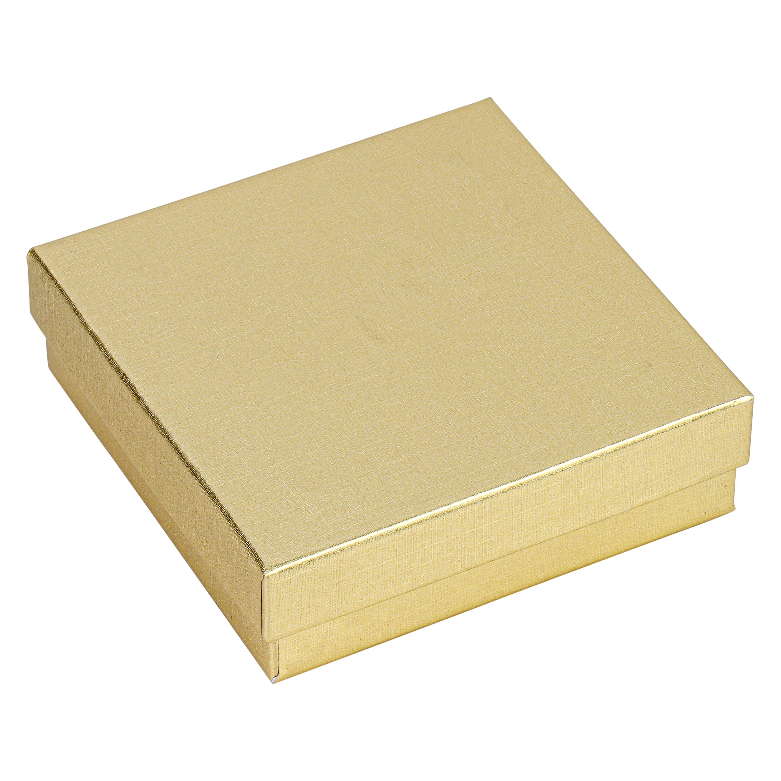 Cotton Filled Linen Metallic Manilla Box