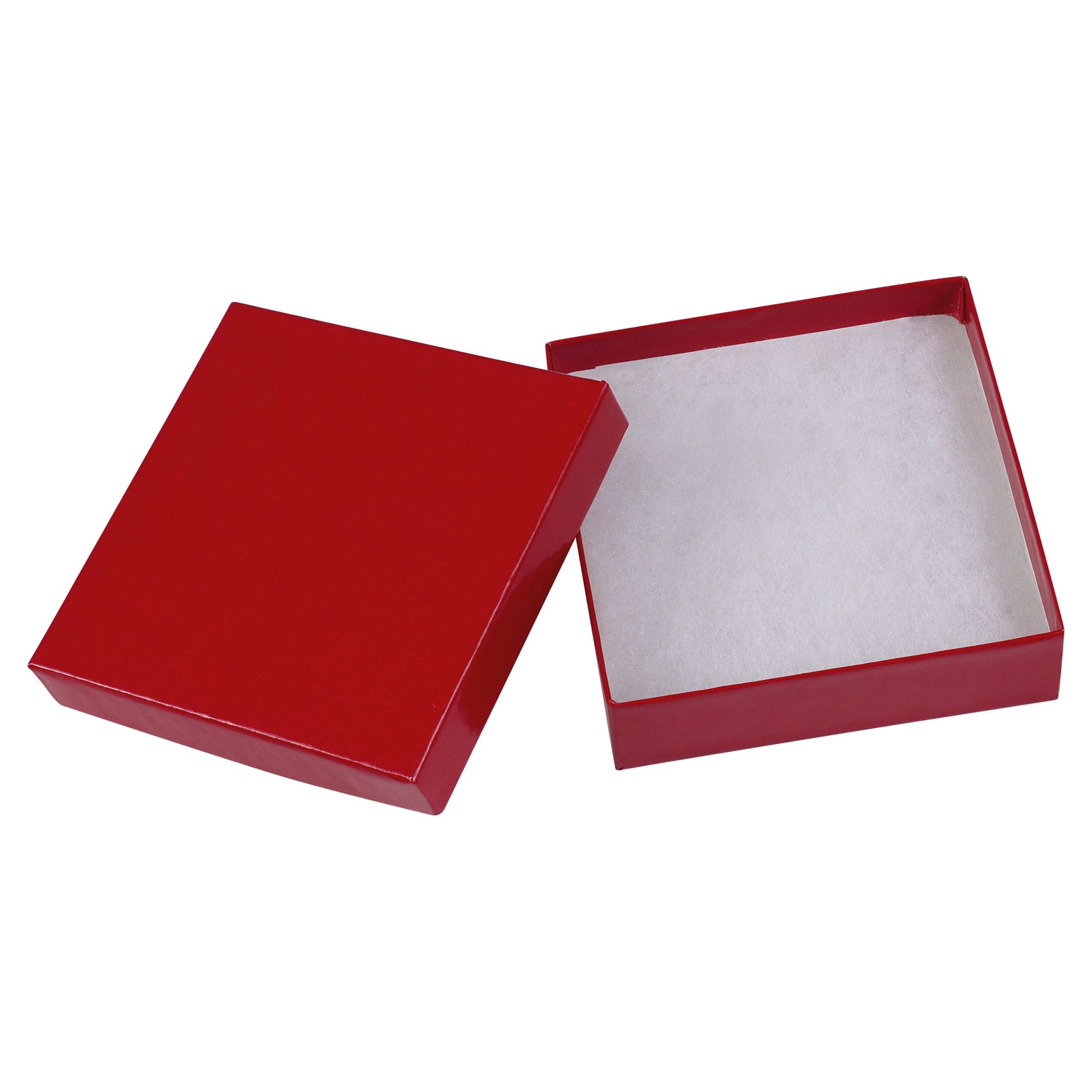 Red Cotton Filled Cardboard Boxes