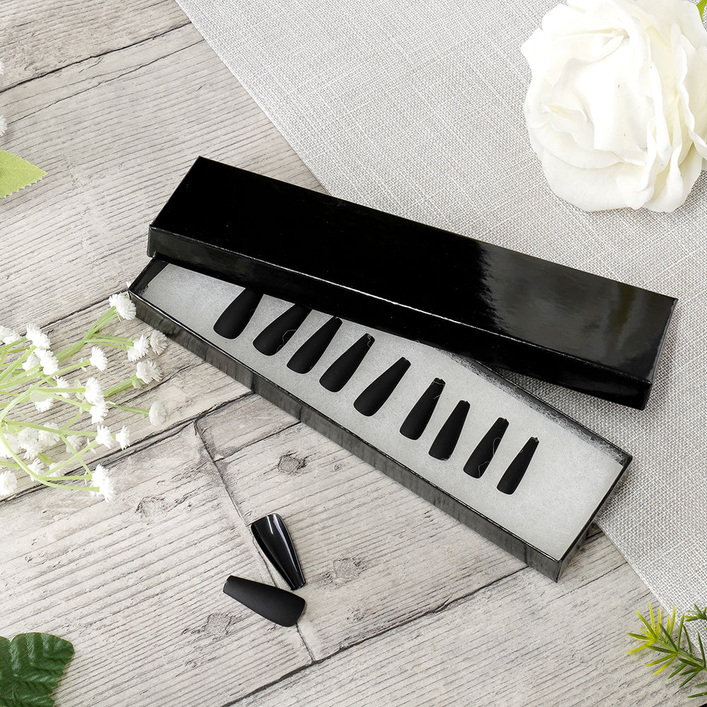 Black Glossy Cotton Filled Cardboard Boxes