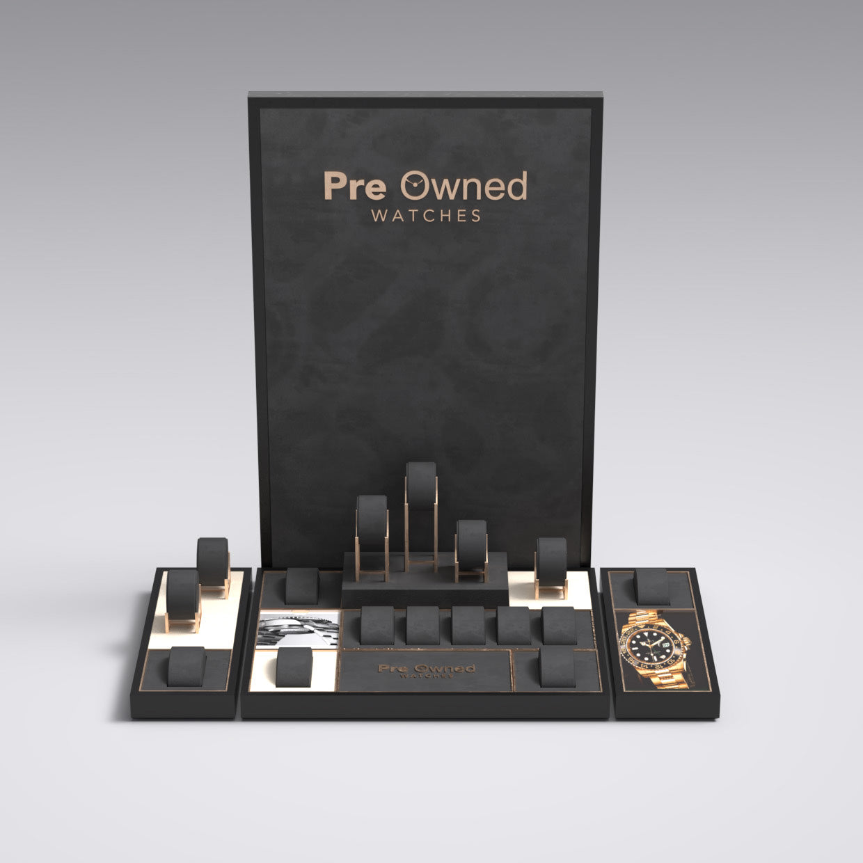 Watch Backboard and Display Set for Pre-owned Watches