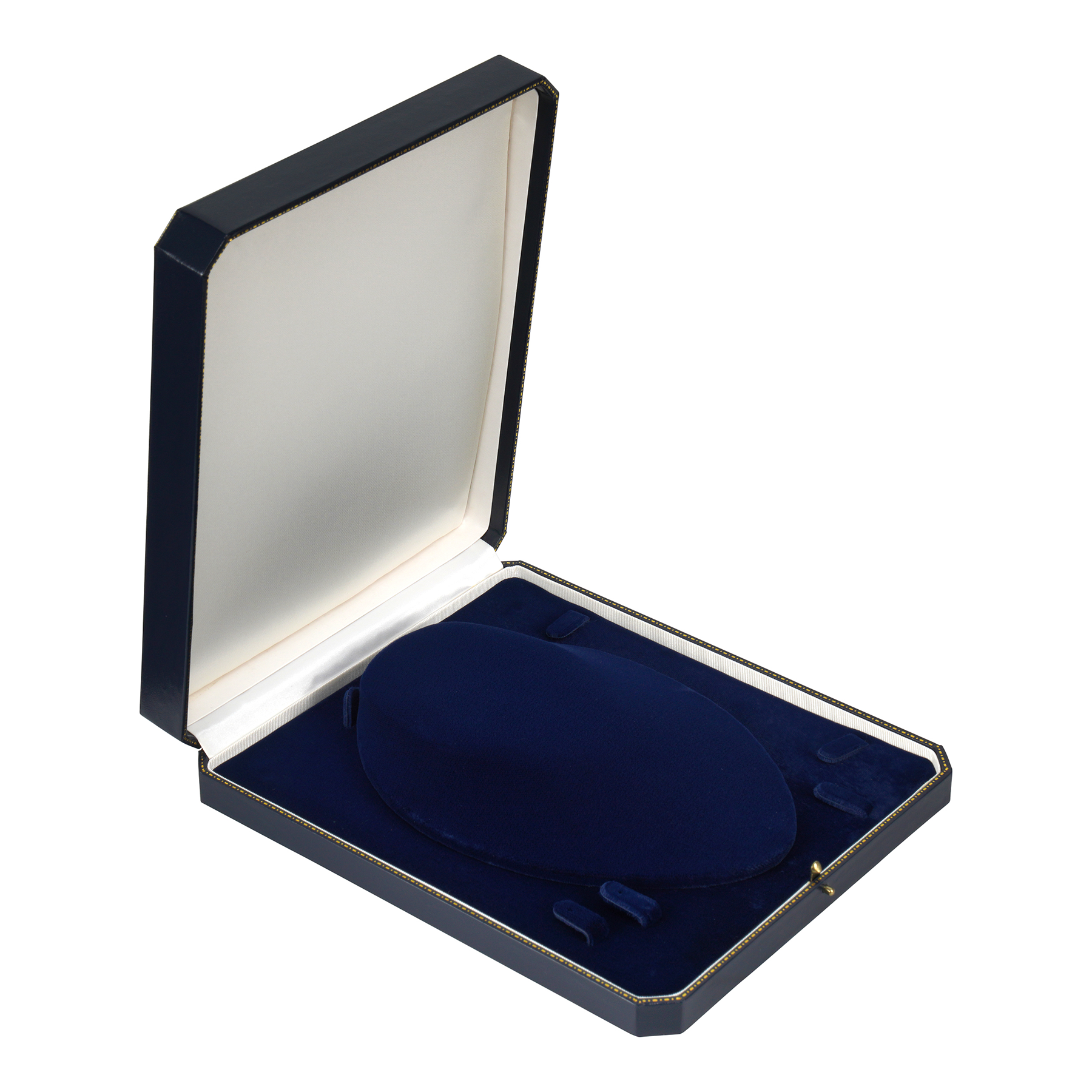 Leatherette Full Set Box with Gold Accent and Matching Insert