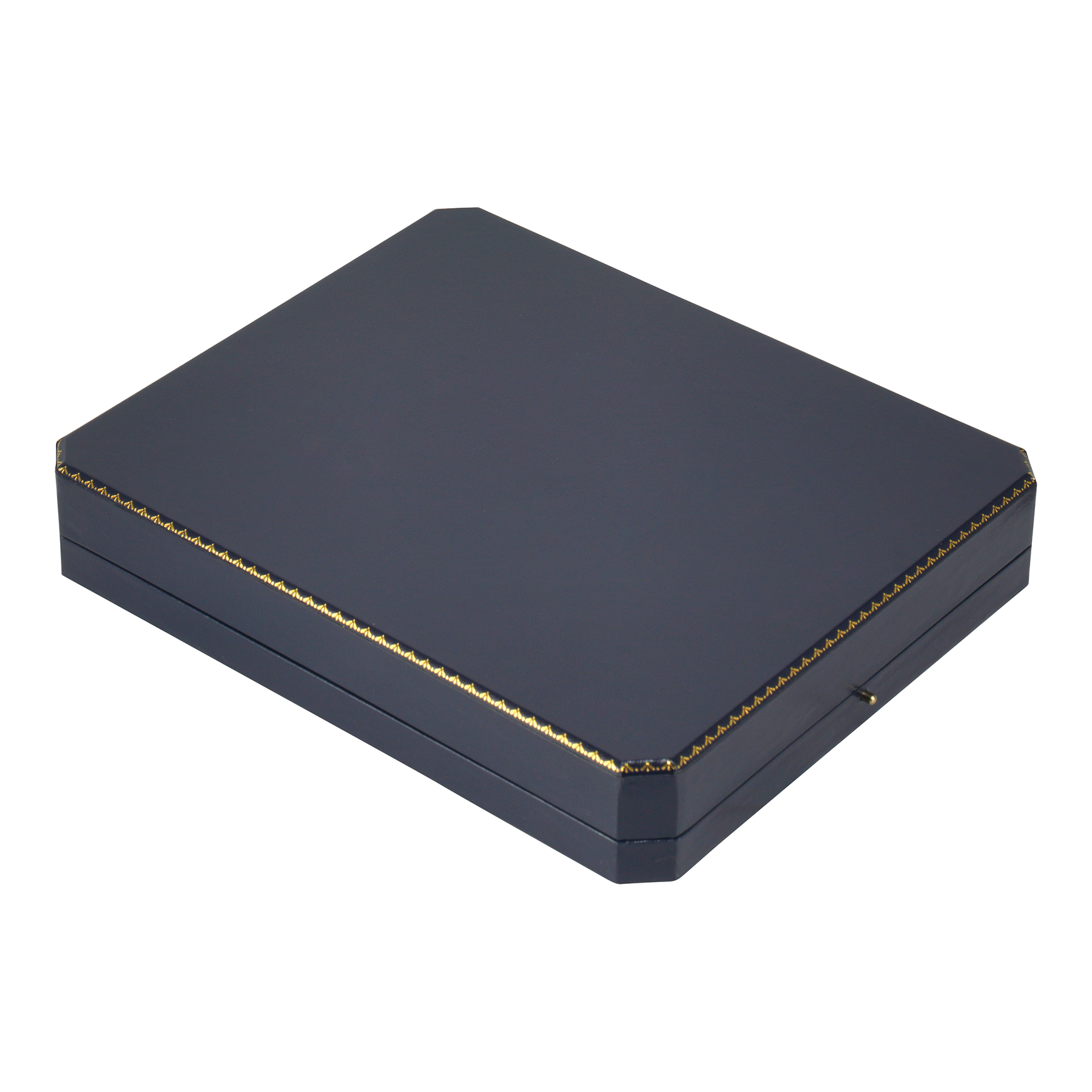 Leatherette Full Set Box with Gold Accent and Matching Insert