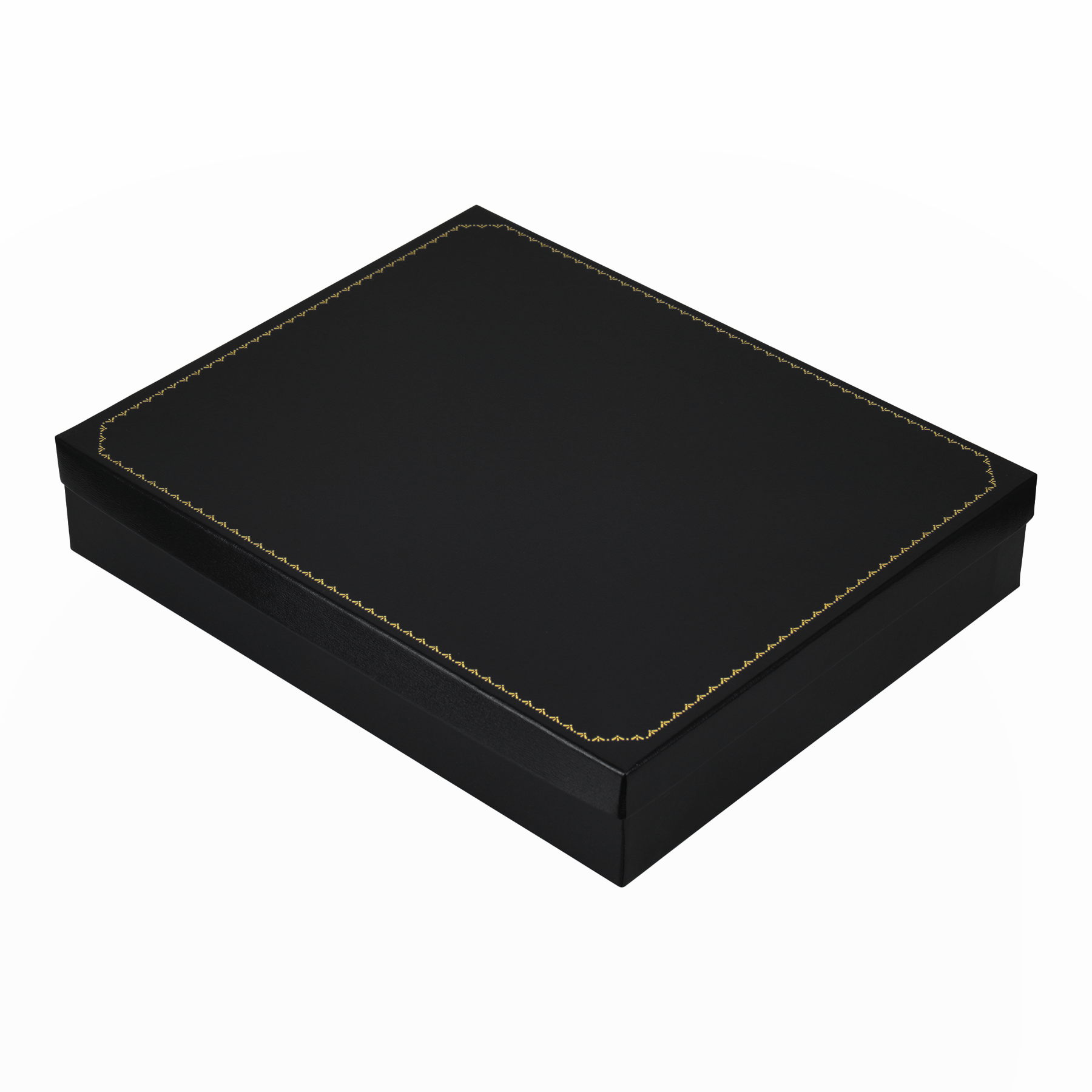 Leatherette Full Set Box with Gold Accent and Matching Insert