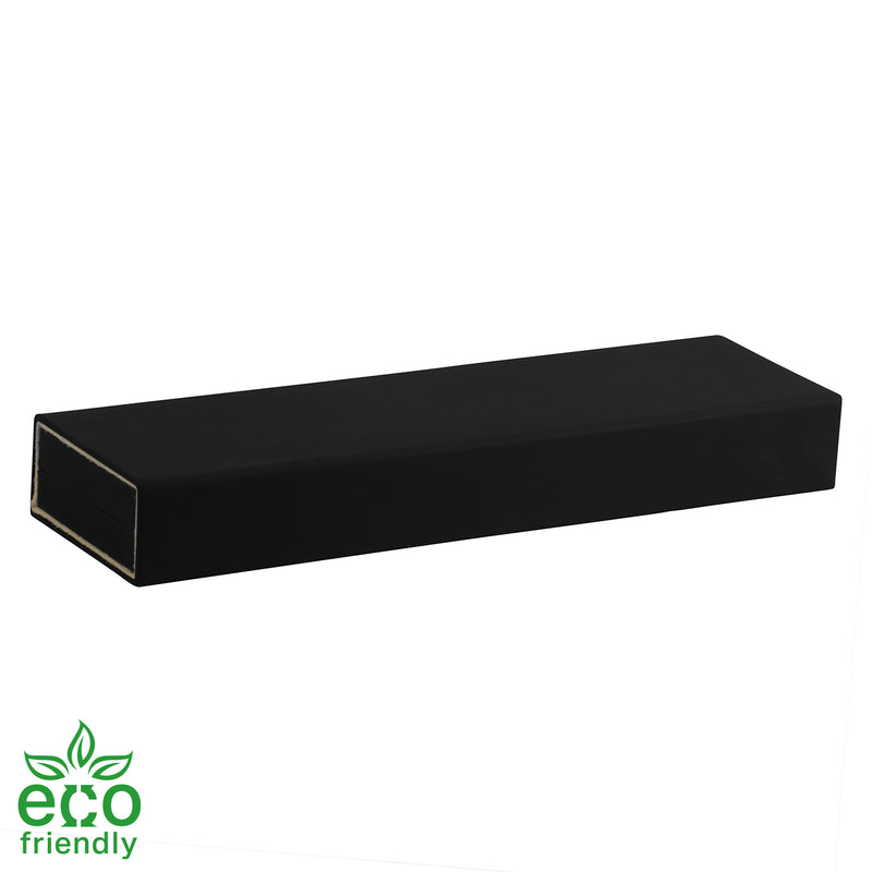 Eco-Friendly Matte Paper-Covered Bracelet Plastic Box with Matching Moulded Sleeve