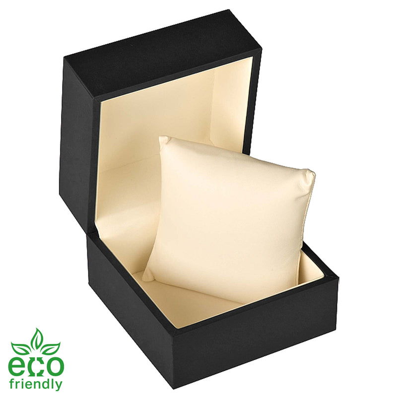 Eco-Friendly Matte Paper-Covered Watch Plastic Box with Matching Moulded Sleeve