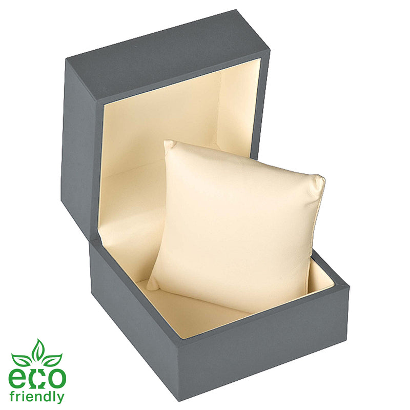 Eco-Friendly Matte Paper-Covered Watch Plastic Box with Matching Moulded Sleeve