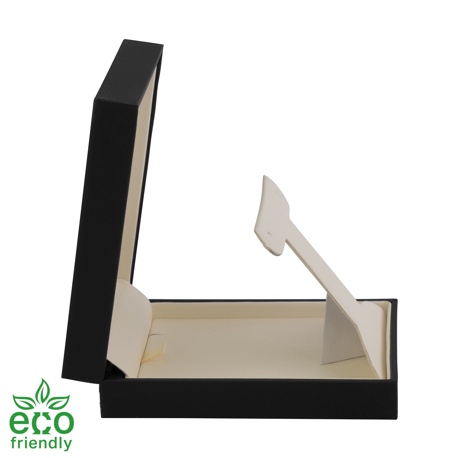 Eco-Friendly Matte Paper-Covered French Clip Earring Box with Matching Moulded Sleeve
