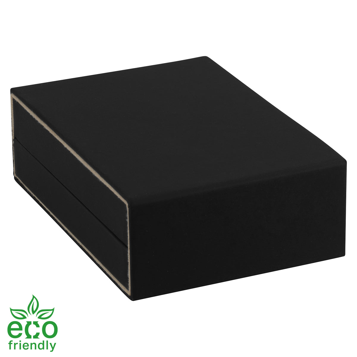 Eco-Friendly Matte Paper-Covered French Clip Earring Box with Matching Moulded Sleeve