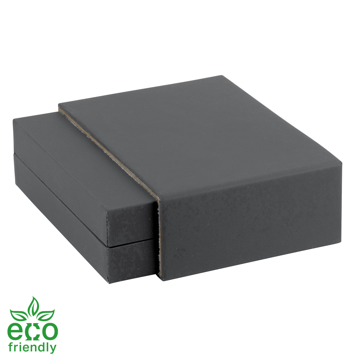 Eco-Friendly Matte Paper-Covered French Clip Earring Box with Matching Moulded Sleeve