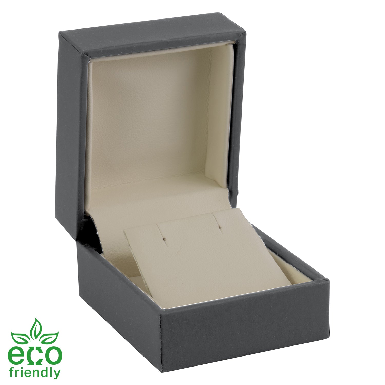 Eco-Friendly Matte Paper-Covered Single Earring Box with Matching Moulded Sleeve