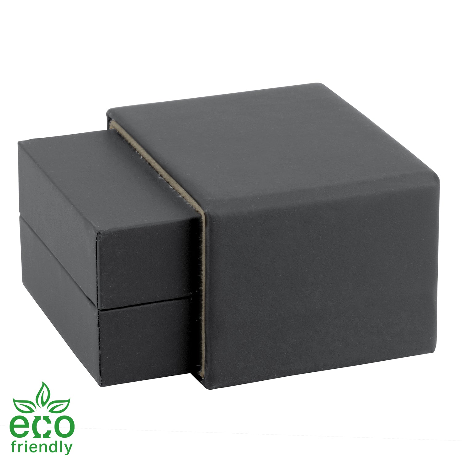 Eco-Friendly Matte Paper-Covered Single Earring Box with Matching Moulded Sleeve