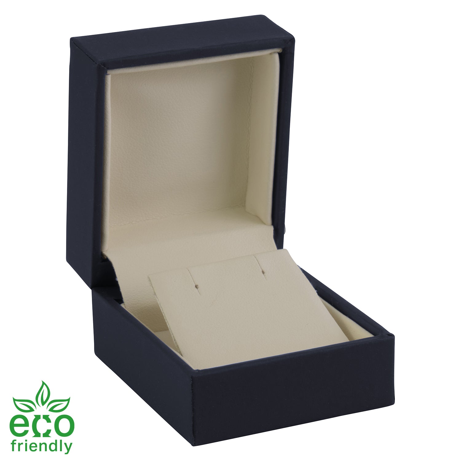 Eco-Friendly Matte Paper-Covered Single Earring Box with Matching Moulded Sleeve