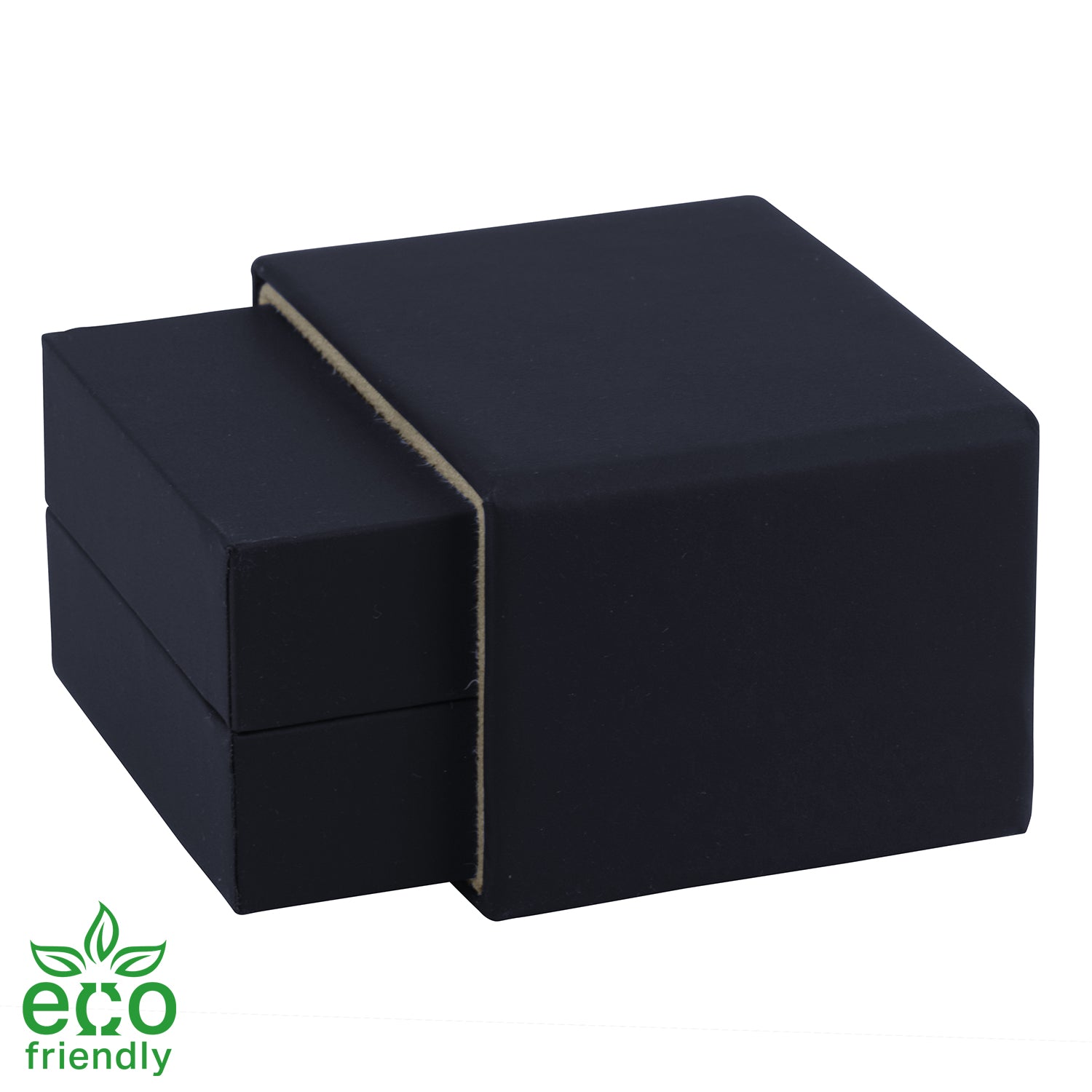 Eco-Friendly Matte Paper-Covered Single Earring Box with Matching Moulded Sleeve