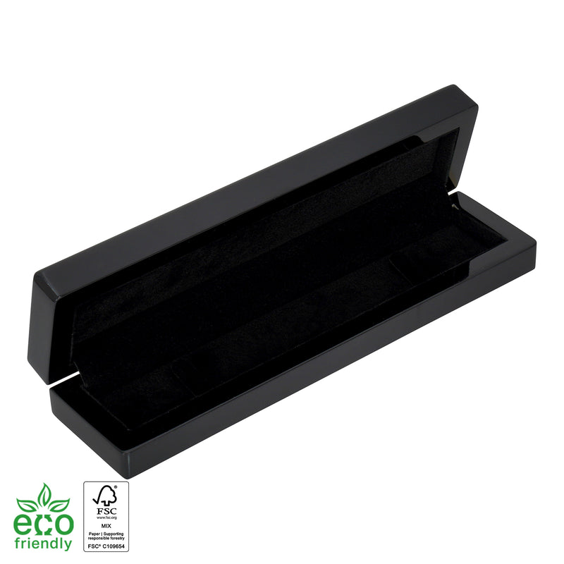 Eco-Friendly Wooden Bracelet Box with Suede Insert