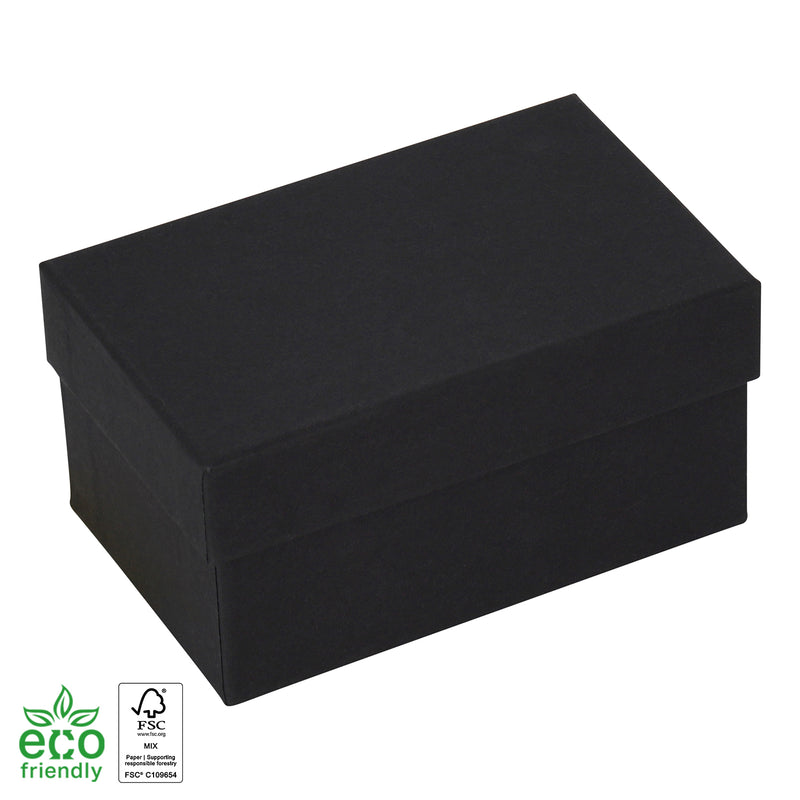 Eco-Friendly Wooden Double Ring Box with Suede Insert