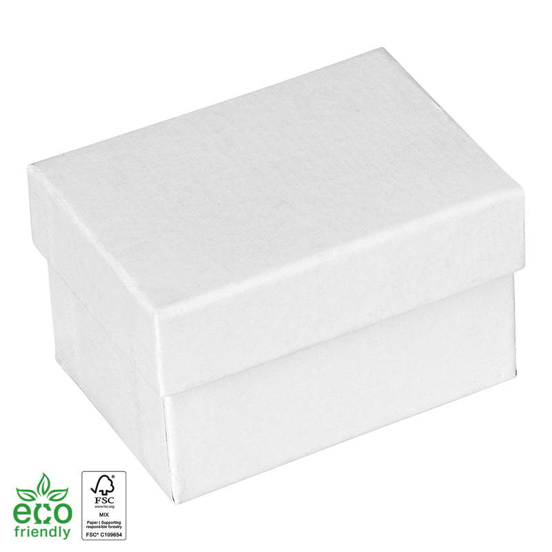 Eco-Friendly Wooden Double Ring Box with Suede Insert