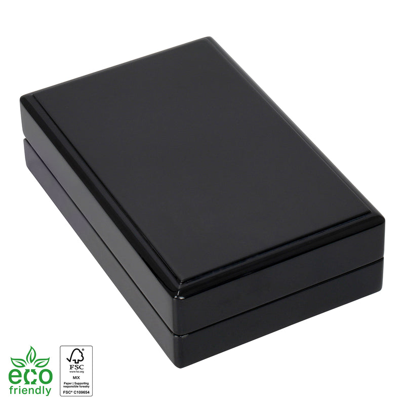 Eco-Friendly Wooden Pearl Box with Suede Insert
