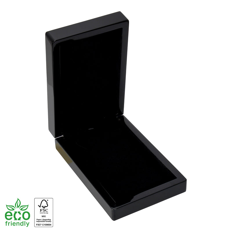 Eco-Friendly Wooden Pearl Box with Suede Insert