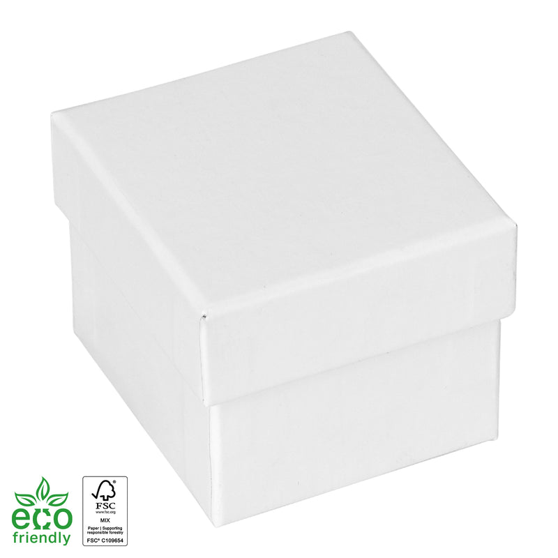 Eco-Friendly Wooden Single Earring Box with Suede Insert