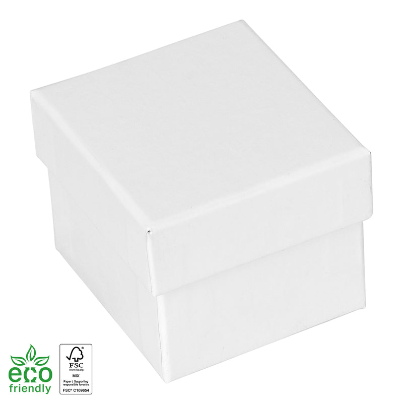 Eco-Friendly Wooden Single Ring Box with Suede Insert