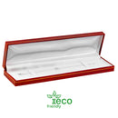 Eco-Friendly Plastic Bracelet Box, Paper-Covered with Gold Accent