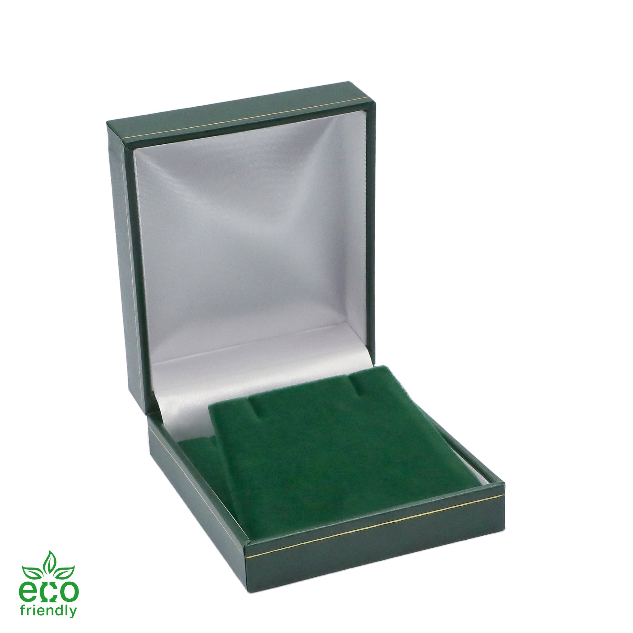 Eco-Friendly Paper-Covered Clip Earring Box with Gold Accent