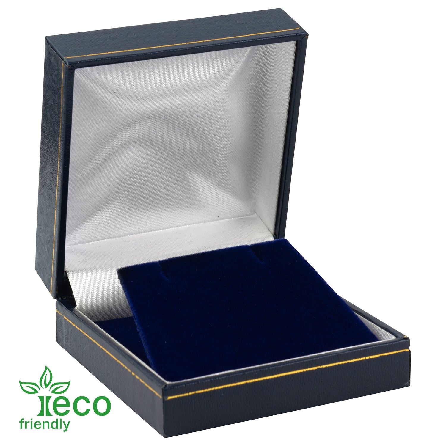 Eco-Friendly Plastic Clip Earring Box, Paper-Covered with Gold Accent